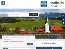 Tablet Screenshot of landkreis-lindau.de